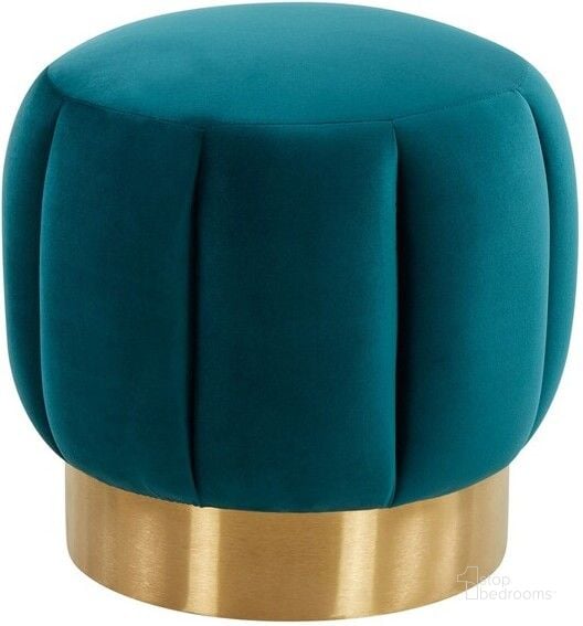 The appearance of Maxine Channel Tufted Ottoman In Petrol designed by Safavieh Couture in the modern / contemporary interior design. This petrol piece of furniture  was selected by 1StopBedrooms from Maxine Collection to add a touch of cosiness and style into your home. Sku: SFV4707H. Material: Wood. Product Type: Ottoman. Image1