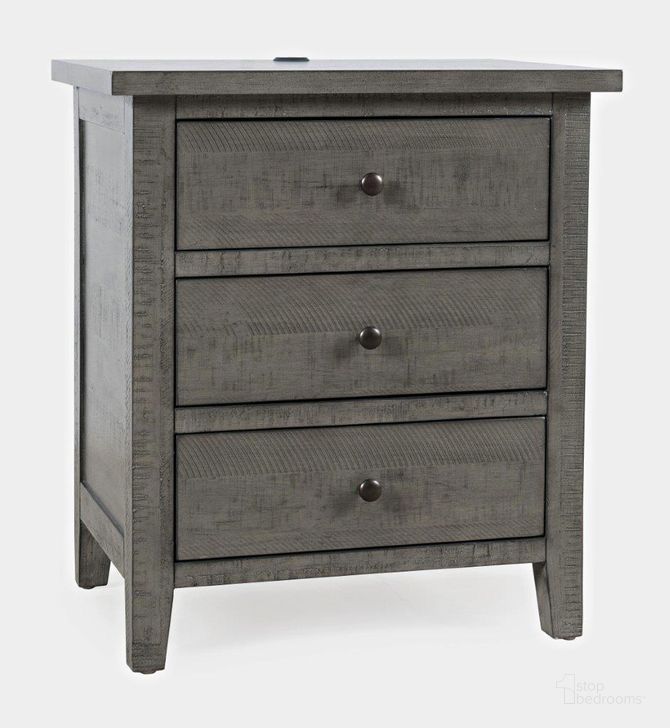The appearance of Maxton Contemporary Coastal Distressed Acacia Usb Charging Nightstand 2150-90 designed by Jofran in the coastal interior design. This stone piece of furniture  was selected by 1StopBedrooms from Maxton Collection to add a touch of cosiness and style into your home. Sku: 2150-90. Product Type: Nightstand. Material: Wood Veneer. Image1