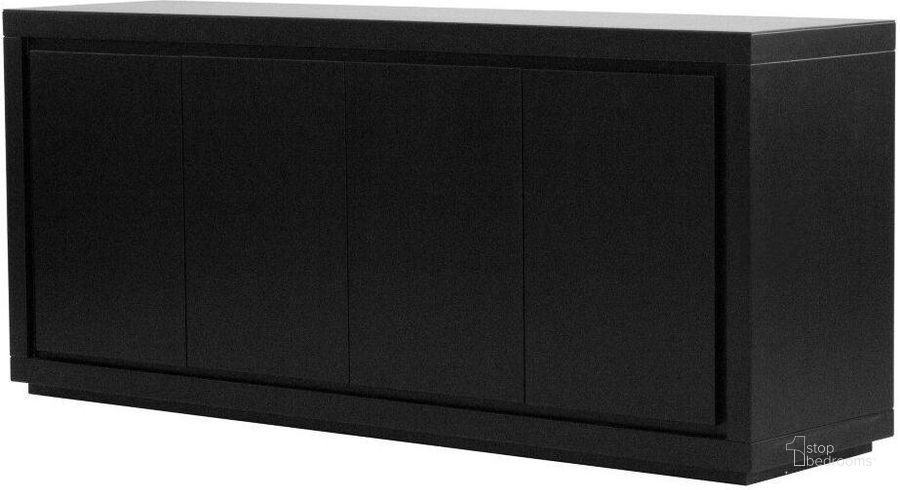 The appearance of Maze Matte Black 4-Door 1 Piece Buffet designed by Mobital in the modern / contemporary interior design. This matte black piece of furniture  was selected by 1StopBedrooms from Maze Collection to add a touch of cosiness and style into your home. Sku: DBU-MAZE-MBLA-4DOO2. Product Type: Buffet.