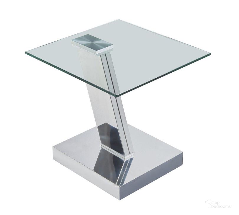The appearance of Mc Houston End Table designed by J&M in the modern / contemporary interior design. This glass piece of furniture  was selected by 1StopBedrooms from Houston Collection to add a touch of cosiness and style into your home. Sku: 18879-ET. Material: Glass. Product Type: End Table.