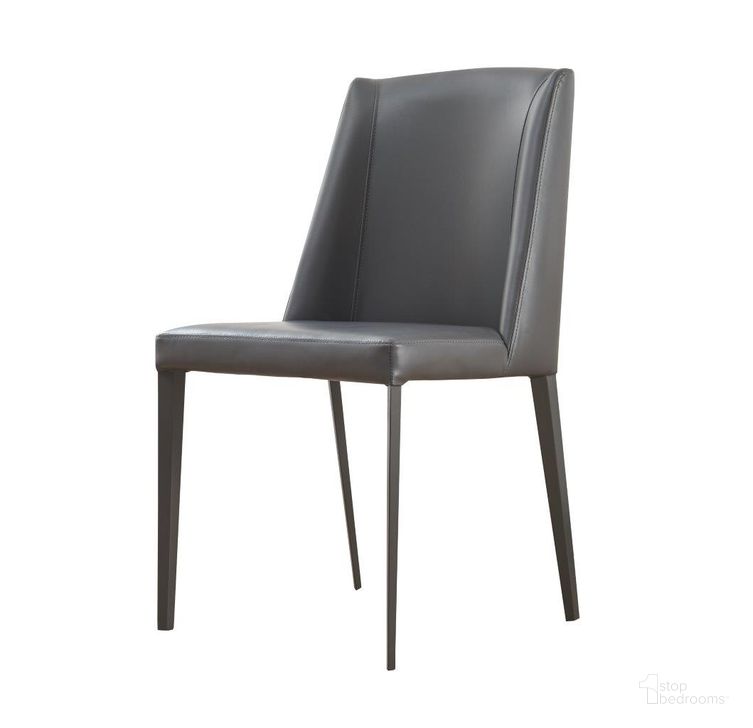 The appearance of Mc Reno Dining Chair Set of 2 In Grey designed by J&M in the modern / contemporary interior design. This grey piece of furniture  was selected by 1StopBedrooms from Reno Collection to add a touch of cosiness and style into your home. Sku: 18868. Material: Leather. Product Type: Dining Chair. Image1