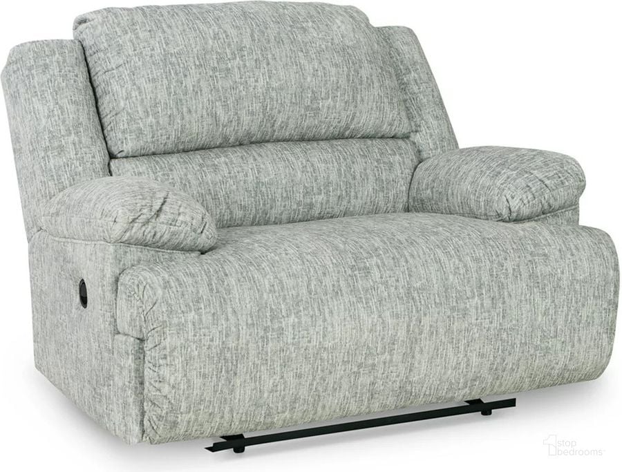 The appearance of Mcclelland Oversized Recliner In Gray designed by Signature Design by Ashley in the modern / contemporary interior design. This gray piece of furniture  was selected by 1StopBedrooms from Mcclelland Collection to add a touch of cosiness and style into your home. Sku: 2930252. Material: Fabric. Product Type: Recliner. Image1