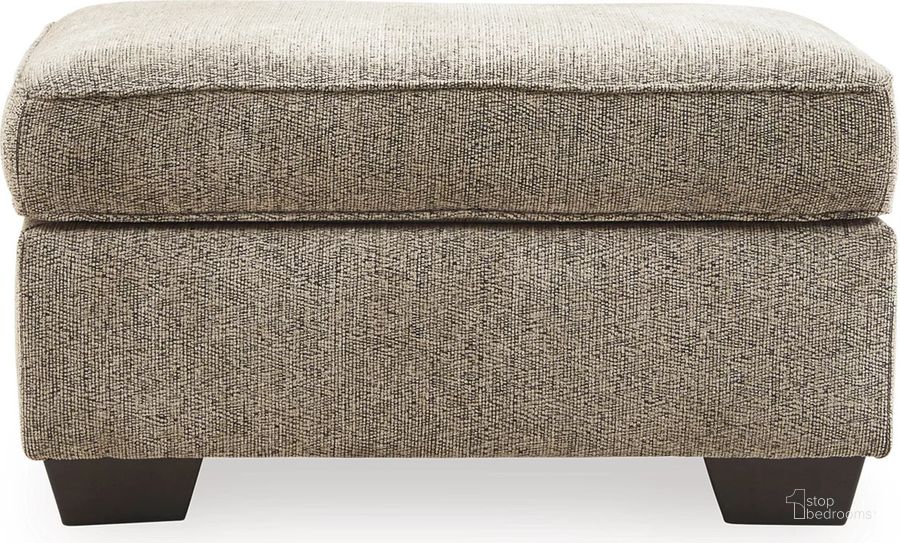 The appearance of Mccluer Ottoman In Mocha designed by Signature Design by Ashley in the modern / contemporary interior design. This mocha piece of furniture  was selected by 1StopBedrooms from Mccluer Collection to add a touch of cosiness and style into your home. Sku: 8100314. Material: Fabric. Product Type: Ottoman. Image1