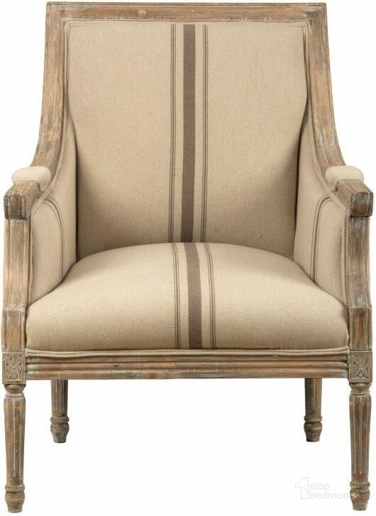 The appearance of Mckenna Accent Chair Mckenna-Ch-Tan designed by Jofran in the traditional interior design. This tan piece of furniture  was selected by 1StopBedrooms from McKenna Collection to add a touch of cosiness and style into your home. Sku: MCKENNA-CH-TAN. Product Type: Accent Chair. Material: Cotton. Image1