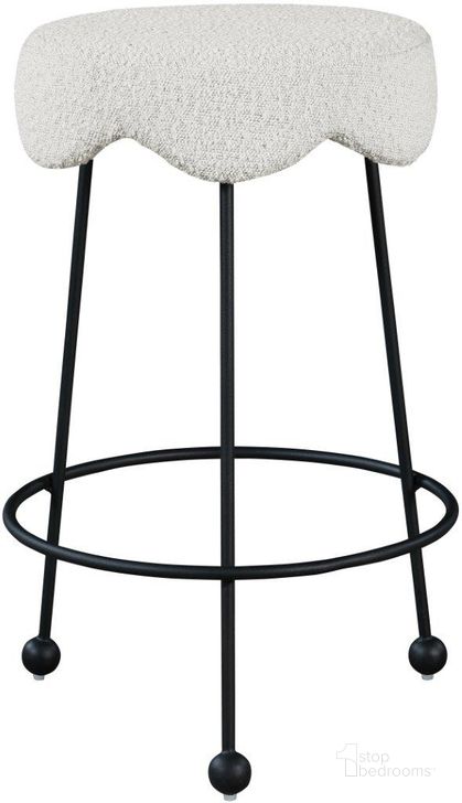 The appearance of McNeill Cream Barstool designed by Furnique in the modern / contemporary interior design. This cream piece of furniture  was selected by 1StopBedrooms from  to add a touch of cosiness and style into your home. Sku: 513Cream-C. Product Type: Barstool. Material: Iron. Image1