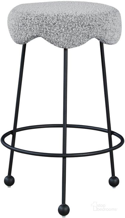 The appearance of McNeill Grey Barstool designed by Furnique in the modern / contemporary interior design. This grey piece of furniture  was selected by 1StopBedrooms from  to add a touch of cosiness and style into your home. Sku: 513Grey-C. Product Type: Barstool. Material: Iron. Image1