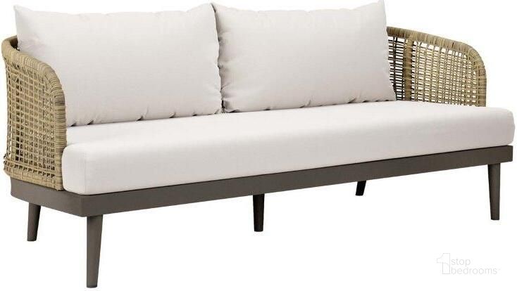 The appearance of Meadow Natural White Outdoor Patio Sofa designed by Modway in the modern / contemporary interior design. This natural white piece of furniture  was selected by 1StopBedrooms from Meadow Collection to add a touch of cosiness and style into your home. Sku: EEI-4989-NAT-WHI. Material: Aluminium. Product Type: Outdoor Sofa. Image1