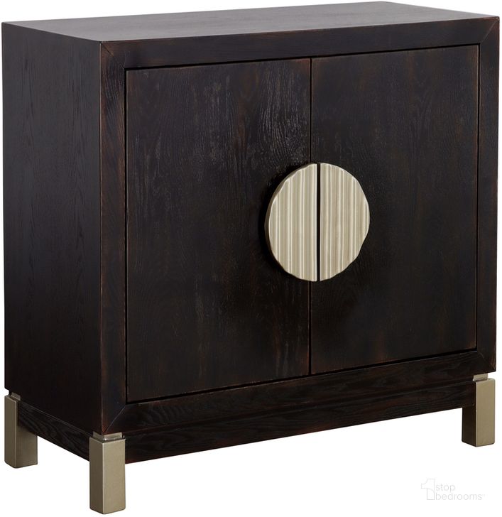 The appearance of Medici Contemporary Black Two Door Cabinet designed by Coast to Coast in the transitional interior design. This black piece of furniture  was selected by 1StopBedrooms from Medici Collection to add a touch of cosiness and style into your home. Sku: 90330. Product Type: Cabinet. Material: MDF. Image1