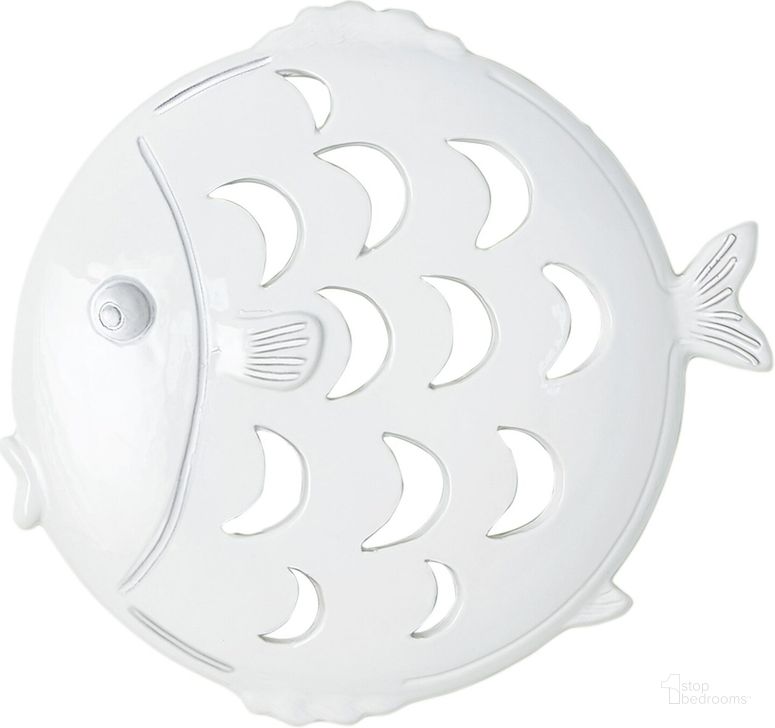 The appearance of Medium Wall Mount Fish In White designed by Global Views in the modern / contemporary interior design. This white piece of furniture  was selected by 1StopBedrooms from Medium Collection to add a touch of cosiness and style into your home. Sku: 3.31729. Material: Ceramic. Product Type: Wall Decor. Image1
