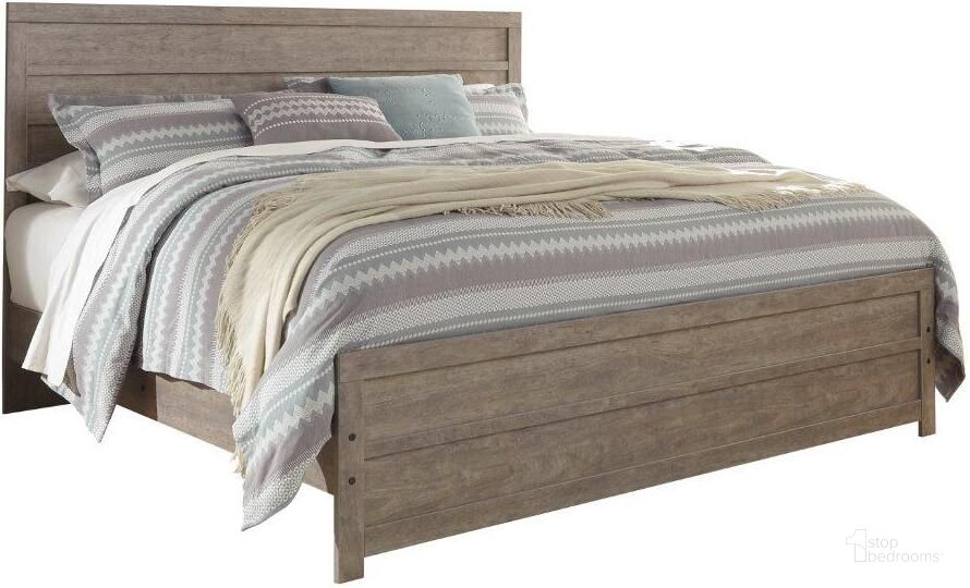 The appearance of Medway Gray King Panel Bed designed by Isaac Tahari in the modern / contemporary interior design. This gray piece of furniture  was selected by 1StopBedrooms from Medway Collection to add a touch of cosiness and style into your home. Sku: B070-72;B070-97. Bed Type: Panel Bed. Material: Wood. Product Type: Panel Bed. Bed Size: King. Image1
