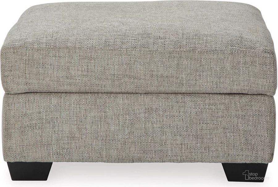 The appearance of Megginson Ottoman With Storage In Storm designed by Signature Design by Ashley in the modern / contemporary interior design. This storm piece of furniture  was selected by 1StopBedrooms from Megginson Collection to add a touch of cosiness and style into your home. Sku: 9600611. Material: Fabric. Product Type: Ottoman. Image1