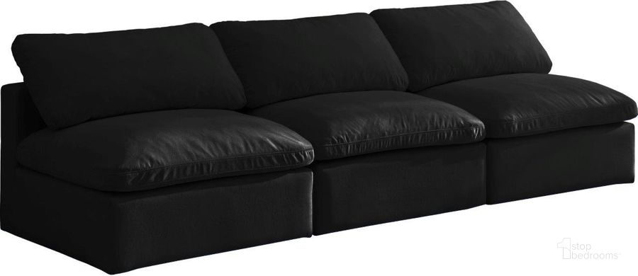 The appearance of Meota Black Velvet Sofa 0qb24355457 designed by Furnique in the modern / contemporary interior design. This black piece of furniture  was selected by 1StopBedrooms from Meota Collection to add a touch of cosiness and style into your home. Sku: 602Black-Armless;602Black-Armless;602Black-Armless. Product Type: Sofa. Material: Velvet. Image1