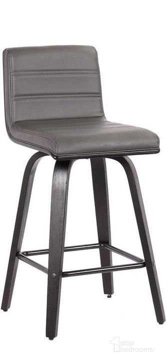 The appearance of Merchandale Black and Grey Barstool designed by Artisan Elegance in the transitional interior design. This light gray piece of furniture  was selected by 1StopBedrooms from Merchandale Collection to add a touch of cosiness and style into your home. Sku: LCVIBAGRBL26. Material: Steel. Product Type: Barstool. Image1