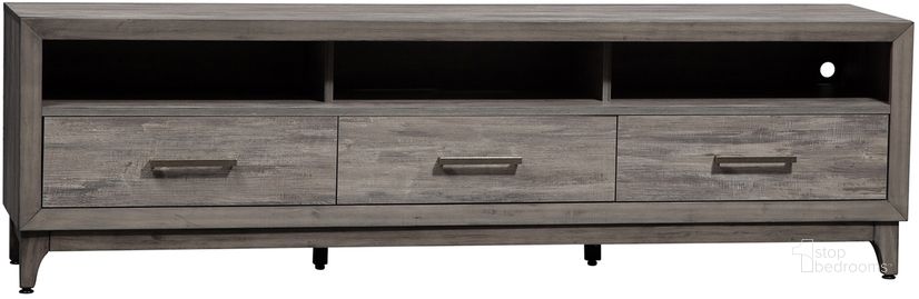 The appearance of Mercury 62 Inch Tv Console designed by Liberty in the modern / contemporary interior design. This gray piece of furniture  was selected by 1StopBedrooms from Mercury Collection to add a touch of cosiness and style into your home. Sku: 581-TV62. Product Type: TV Stands and TV Console. Material: Rubberwood. Image1