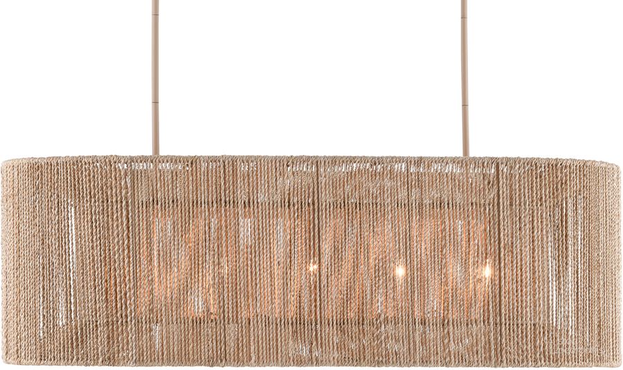 The appearance of Mereworth Rope Chandelier In Natural designed by Currey & Company in the modern / contemporary interior design. This natural piece of furniture  was selected by 1StopBedrooms from  to add a touch of cosiness and style into your home. Sku: 9000-0737. Product Type: Chandelier. Material: Iron. Image1