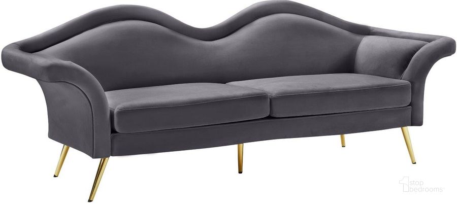 The appearance of Meridian Clarissa Grey Velvet Sofa designed by Meridian in the modern / contemporary interior design. This gray piece of furniture  was selected by 1StopBedrooms from Clarissa Collection to add a touch of cosiness and style into your home. Sku: 607Grey-S. Product Type: Sofa. Material: Velvet. Image1