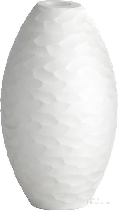 The appearance of Meringue Small Vase designed by Cyan Design in the modern / contemporary interior design. This white piece of furniture  was selected by 1StopBedrooms from  to add a touch of cosiness and style into your home. Sku: 07324. Material: Glass. Product Type: Vase.
