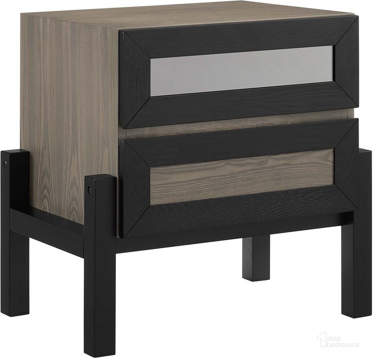 The appearance of Merritt Nightstand In Oak designed by Modway in the modern / contemporary interior design. This oak piece of furniture  was selected by 1StopBedrooms from Merritt Collection to add a touch of cosiness and style into your home. Sku: MOD-6681-OAK. Product Type: Nightstand. Material: Rubberwood. Image1
