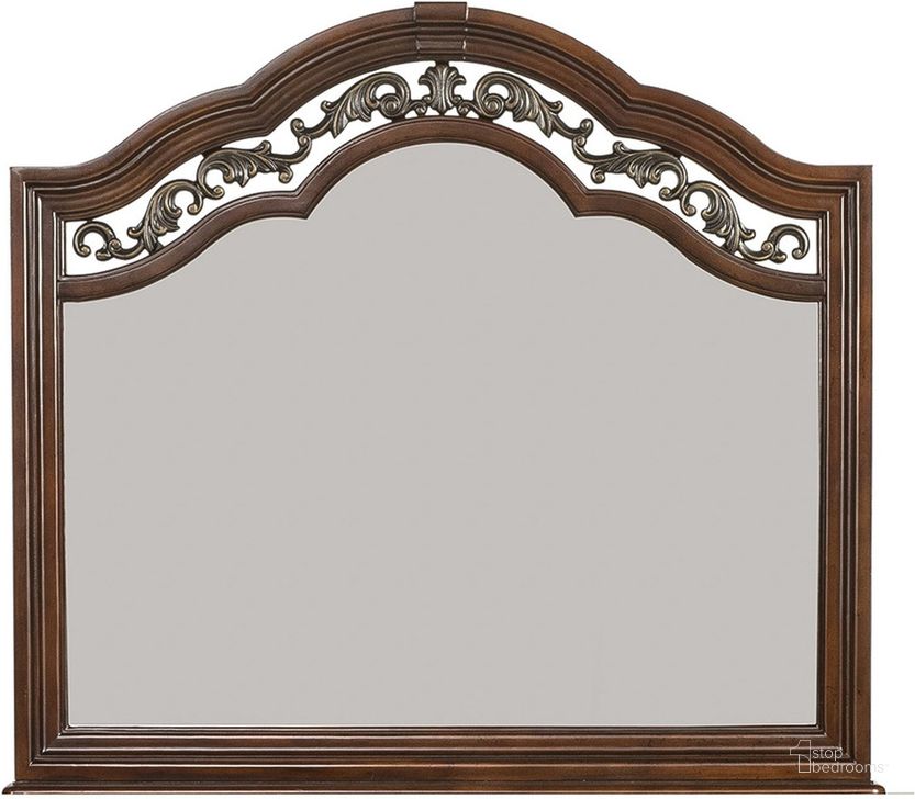 The appearance of Messina Estates Mirror designed by Liberty in the traditional interior design. This brown piece of furniture  was selected by 1StopBedrooms from Messina Collection to add a touch of cosiness and style into your home. Sku: 737-BR51. Material: Glass. Product Type: Dresser Mirror. Image1