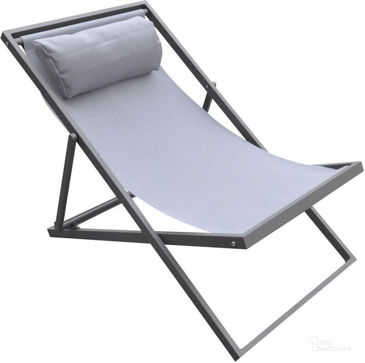 The appearance of Messines Gray Outdoor Chair 0qb2426686 designed by Artisan Elegance in the modern / contemporary interior design. This gray piece of furniture  was selected by 1StopBedrooms from Messines Collection to add a touch of cosiness and style into your home. Sku: LCWALOGR. Material: Aluminum. Product Type: Outdoor Lounge Chair. Image1