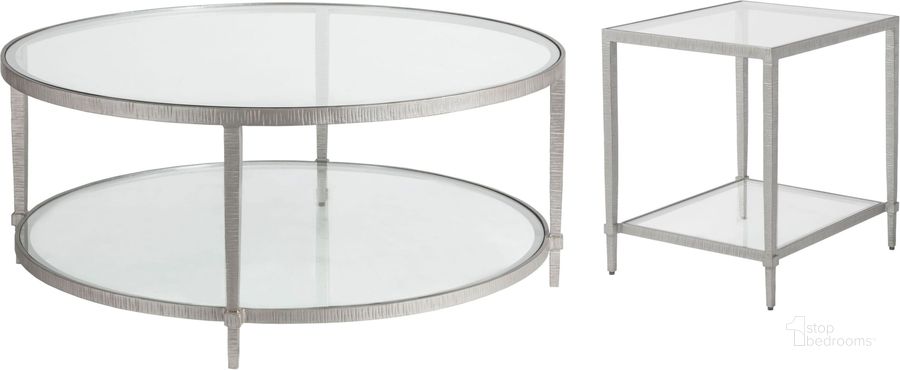 The appearance of Metal Designs Gray Claret Round Occasional Table Set designed by Artistica Home in the modern / contemporary interior design. This silver piece of furniture  was selected by 1StopBedrooms from Metal Designs Collection to add a touch of cosiness and style into your home. Sku: 01-2233-943-46;01-2233-953-46. Product Type: Occasional Table Set. Image1