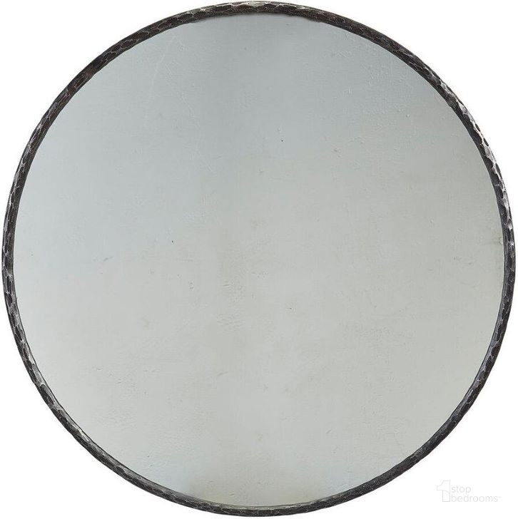 The appearance of Metal Edge Round Mirror designed by Furniture Classics in the transitional interior design. This metal piece of furniture  was selected by 1StopBedrooms from Metal Collection to add a touch of cosiness and style into your home. Sku: 40-190. Product Type: Mirror. Material: Iron. Image1