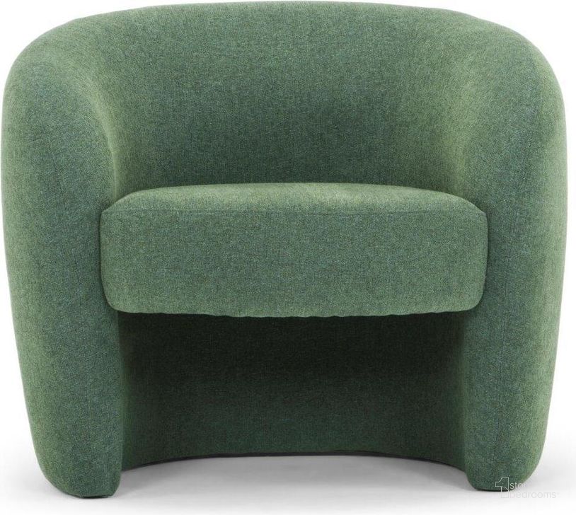 The appearance of Metro Blythe Accent Chair In Dark Green Upholstery designed by Urbia in the modern / contemporary interior design. This dark green piece of furniture  was selected by 1StopBedrooms from Metro Collection to add a touch of cosiness and style into your home. Sku: VSD-BLY-C-DGRN. Product Type: Accent Chair. Material: Plywood. Image1