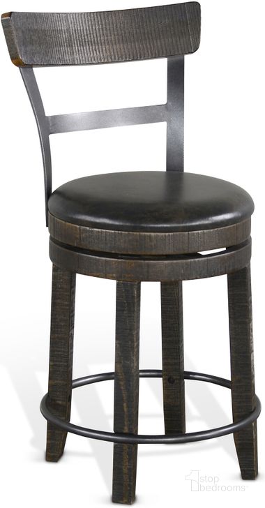 The appearance of Metroflex 24 Inch Barstool Set of 2 designed by Sunny Design in the industrial interior design. This tobacco piece of furniture  was selected by 1StopBedrooms from Metroflex Collection to add a touch of cosiness and style into your home. Sku: 1624TL2-B24. Material: Wood. Product Type: Barstool. Image1