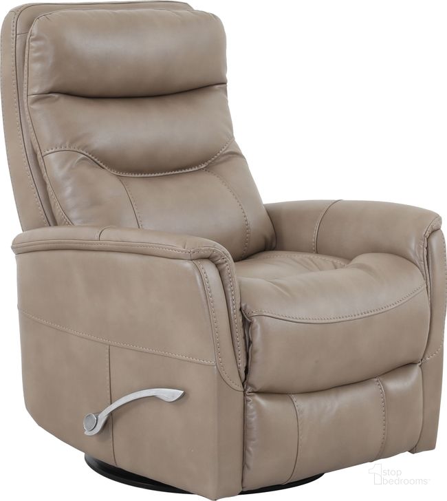 The appearance of Gemini Linen Swivel Glider Recliner designed by Parker House in the traditional interior design. This beige piece of furniture  was selected by 1StopBedrooms from Gemini Collection to add a touch of cosiness and style into your home. Sku: MGEM#812GS-LIN. Material: Polyester. Product Type: Recliners and Rocker. Image1