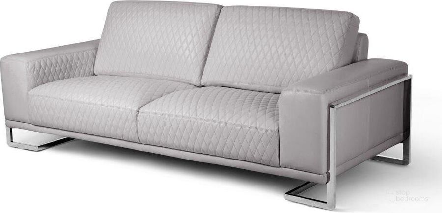 The appearance of Mia Bella Gianna Sofa In Light Gray And Steel designed by AICO in the modern / contemporary interior design. This light gray piece of furniture  was selected by 1StopBedrooms from Mia Bella Collection to add a touch of cosiness and style into your home. Sku: MB-GIANN15-LGR-13. Material: Steel. Product Type: Sofa.