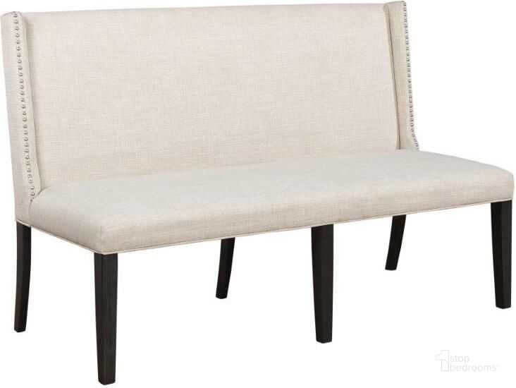 The appearance of Mia Linen Upholstered Wood Banquette Bench In Beige With Nailhead Trim designed by Best Master Furniture in the coastal interior design. This beige piece of furniture  was selected by 1StopBedrooms from Mia Collection to add a touch of cosiness and style into your home. Sku: MIABEB. Material: Wood. Product Type: Bedroom Bench. Image1