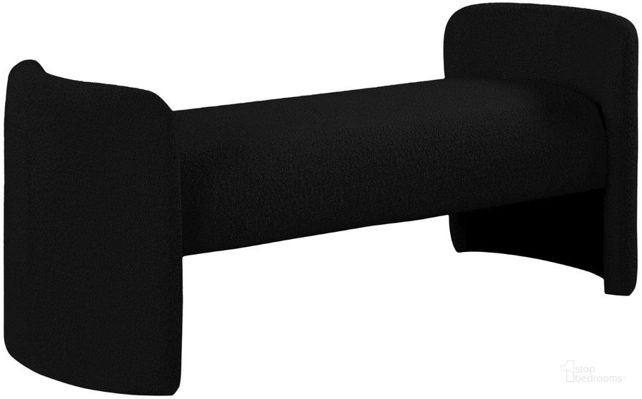 The appearance of Michaelville Black Bedroom Bench designed by Furnique in the modern / contemporary interior design. This black piece of furniture  was selected by 1StopBedrooms from Michaelville Collection to add a touch of cosiness and style into your home. Sku: 117Black. Material: Fabric. Product Type: Bench. Image1