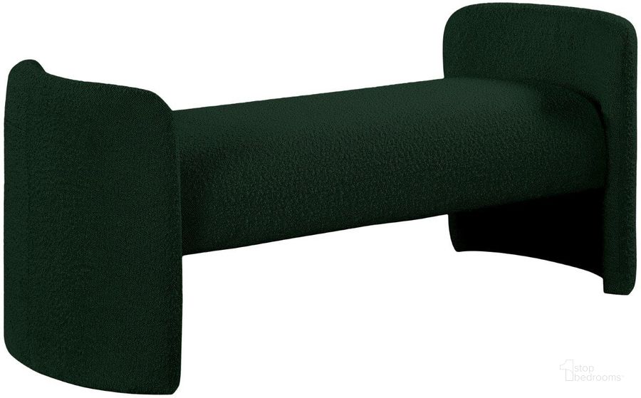 The appearance of Michaelville Green Bedroom Bench designed by Furnique in the modern / contemporary interior design. This green piece of furniture  was selected by 1StopBedrooms from Michaelville Collection to add a touch of cosiness and style into your home. Sku: 117Green. Material: Fabric. Product Type: Bench. Image1