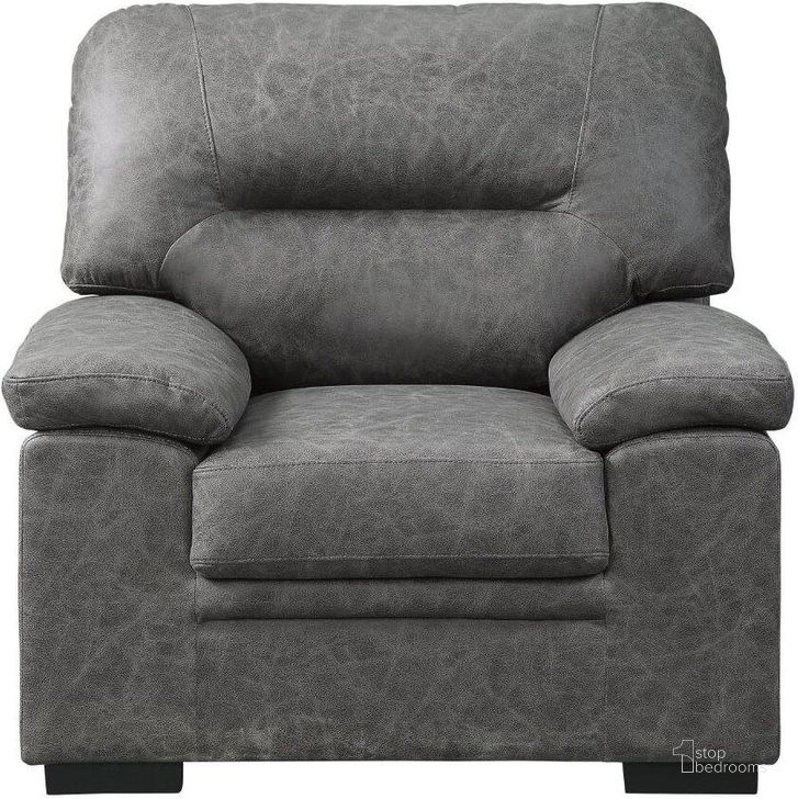 The appearance of Michigan Dark Gray Chair designed by Homelegance in the modern / contemporary interior design. This gray piece of furniture  was selected by 1StopBedrooms from Michigan Collection to add a touch of cosiness and style into your home. Sku: 9407DG-1. Material: Microfiber. Product Type: Living Room Chair. Image1