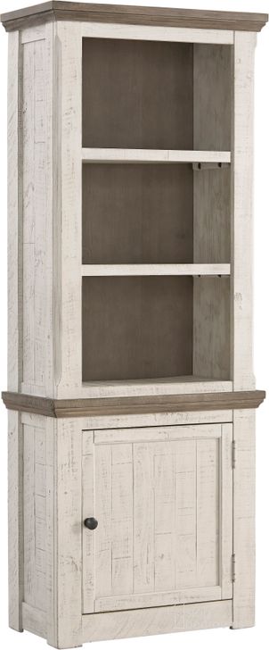 The appearance of Middle River Two-tone China Cabinet 0qd2374528 designed by Bennett Interiors in the transitional interior design. This two-tone piece of furniture  was selected by 1StopBedrooms from Middle River Collection to add a touch of cosiness and style into your home. Sku: W814-34. Material: Wood. Product Type: Cabinet. Image1