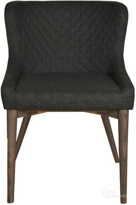 The appearance of Mila Dining Chair Set of 2 In Dark Grey designed by LH Imports in the modern / contemporary interior design. This dark grey piece of furniture  was selected by 1StopBedrooms from Fritz Collection to add a touch of cosiness and style into your home. Sku: FZ-03DG. Product Type: Dining Chair. Material: Plywood. Image1