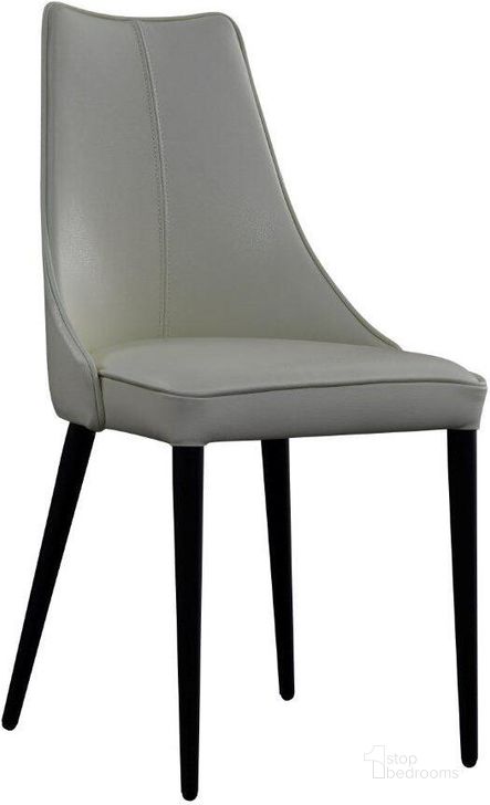 The appearance of Milano Leather Dining Chair Set of 2 In White designed by J&M in the modern / contemporary interior design. This white piece of furniture  was selected by 1StopBedrooms from Milano Collection to add a touch of cosiness and style into your home. Sku: 18991-W. Product Type: Dining Chair. Image1