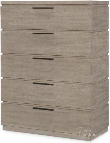 The appearance of Milano Sandstone 5 Drawer Chest By Rachael Ray designed by Legacy Classic in the transitional interior design. This beige piece of furniture  was selected by 1StopBedrooms from Milano Collection to add a touch of cosiness and style into your home. Sku: 9660-2200. Product Type: Chest. Material: Rubberwood.