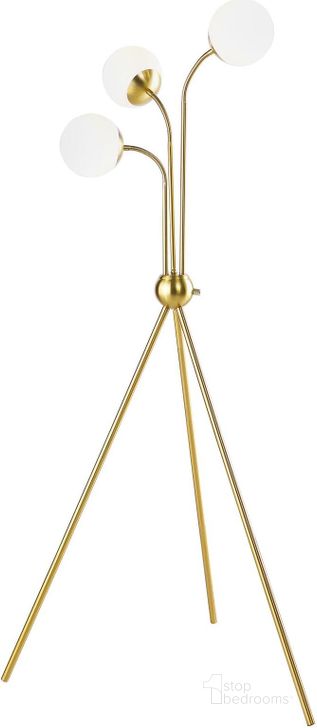 The appearance of Miley Trio Tree Floor Lamp In Gold designed by Coaster in the modern / contemporary interior design. This gold piece of furniture  was selected by 1StopBedrooms from Miley Collection to add a touch of cosiness and style into your home. Sku: 920293. Material: Metal. Product Type: Floor Lamp. Image1