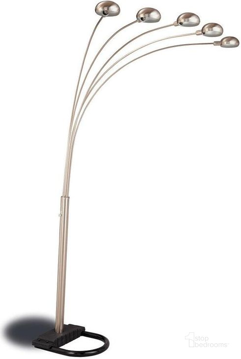 The appearance of Mill Bay Chrome Floor Lamp 0qd2209507 designed by Luxury Loft in the modern / contemporary interior design. This chrome piece of furniture  was selected by 1StopBedrooms from Mill Bay Collection to add a touch of cosiness and style into your home. Sku: 1243. Material: Metal. Product Type: Floor Lamp.