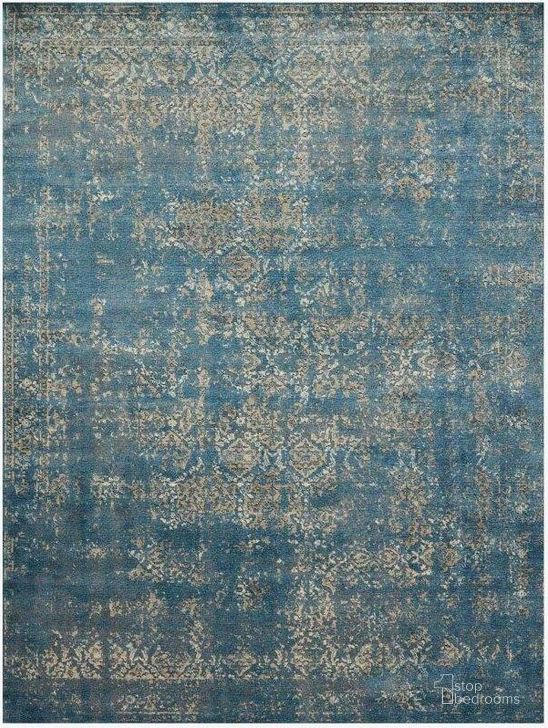 The appearance of Millennium Blue/Taupe Rug MILLMV-05BBTA2740 designed by Loloi Rugs in the transitional interior design. This blue and taupe piece of furniture  was selected by 1StopBedrooms from Millennium Collection to add a touch of cosiness and style into your home. Sku: MILLMV-05BBTA2740. Material: Polypropylene. Product Type: Rug. Image1