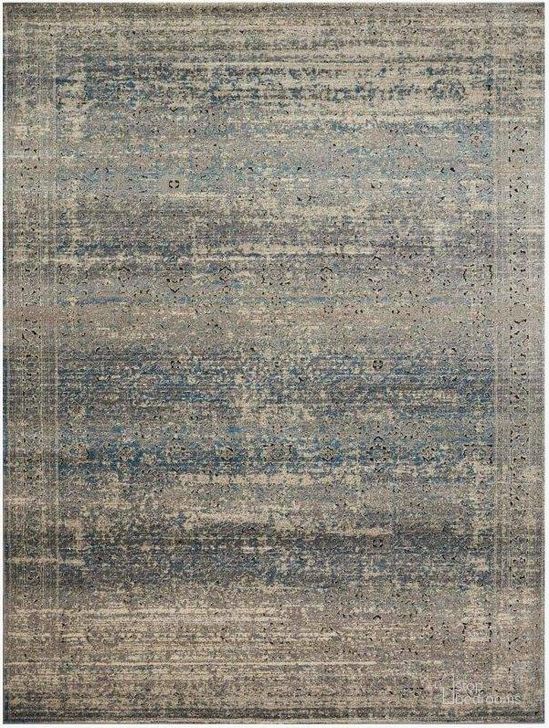 The appearance of Millennium Grey/Blue Rug MILLMV-02GYBB2740 designed by Loloi Rugs in the transitional interior design. This grey and blue piece of furniture  was selected by 1StopBedrooms from Millennium Collection to add a touch of cosiness and style into your home. Sku: MILLMV-02GYBB2740. Material: Polypropylene. Product Type: Rug. Image1