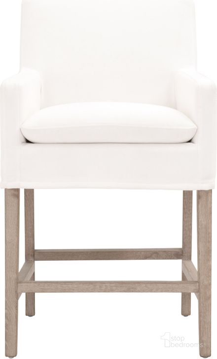 The appearance of Millet Gray Barstool designed by Isaac Tahari in the transitional interior design. This gray piece of furniture  was selected by 1StopBedrooms from Millet Collection to add a touch of cosiness and style into your home. Sku: 6664CS.LPPRL/NG. Material: MDF. Product Type: Barstool. Image1