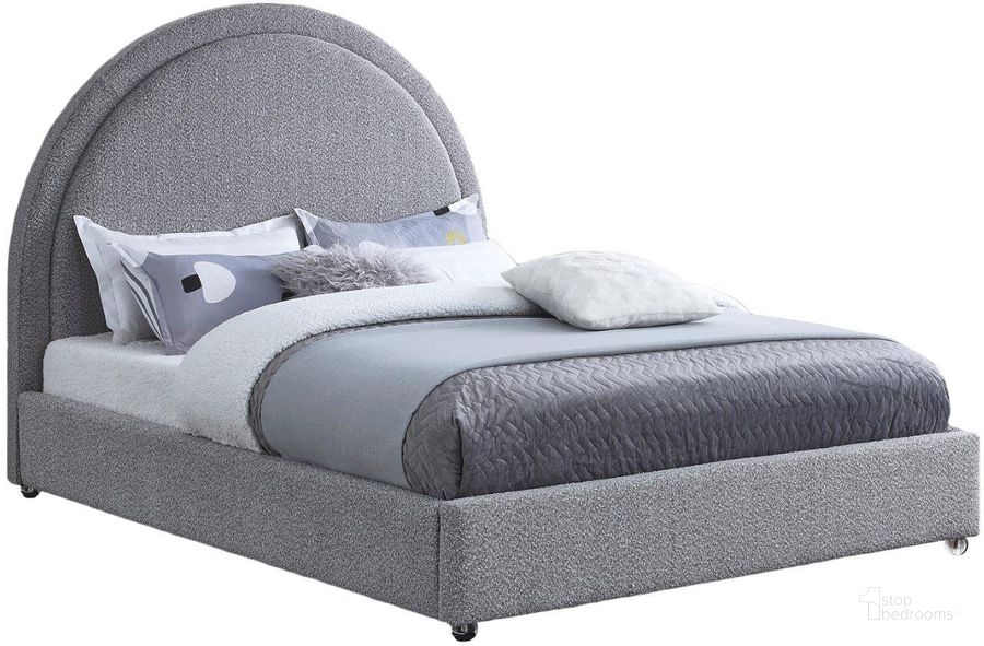 The appearance of Milo Grey Fabric Full Bed designed by Meridian in the modern / contemporary interior design. This grey piece of furniture  was selected by 1StopBedrooms from Milo Collection to add a touch of cosiness and style into your home. Sku: MiloGrey-F-1;MiloGrey-F-2. Bed Type: Platform Bed. Material: Wood. Product Type: Platform Bed. Bed Size: Full. Image1