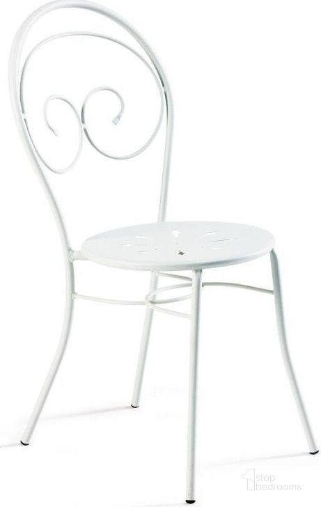 The appearance of Mimmo Chair In White Set Of 4 designed by Bellini Modern Living in the modern / contemporary interior design. This white piece of furniture  was selected by 1StopBedrooms from Mimmo Collection to add a touch of cosiness and style into your home. Sku: Mimmo WHT. Material: Metal. Product Type: Chair.