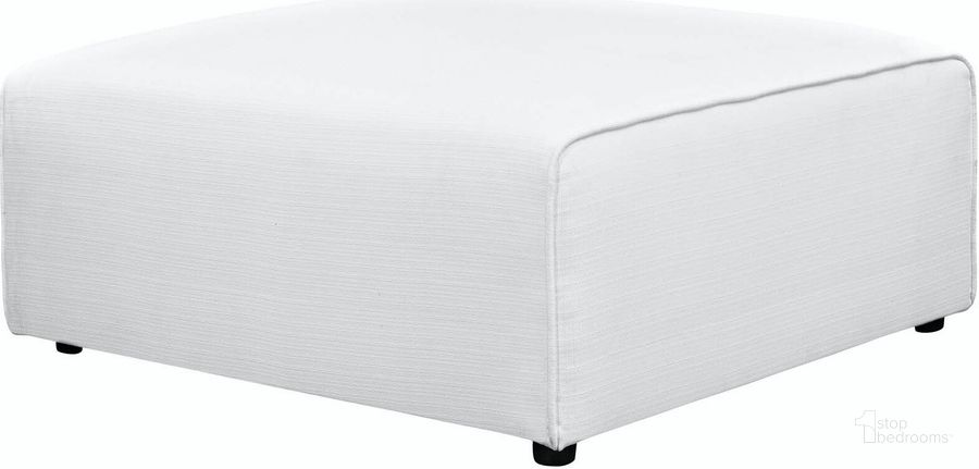The appearance of Mingle White Fabric Ottoman designed by Modway in the modern / contemporary interior design. This white piece of furniture  was selected by 1StopBedrooms from Mingle Collection to add a touch of cosiness and style into your home. Sku: EEI-2726-WHI. Material: Polyester. Product Type: Ottoman. Image1