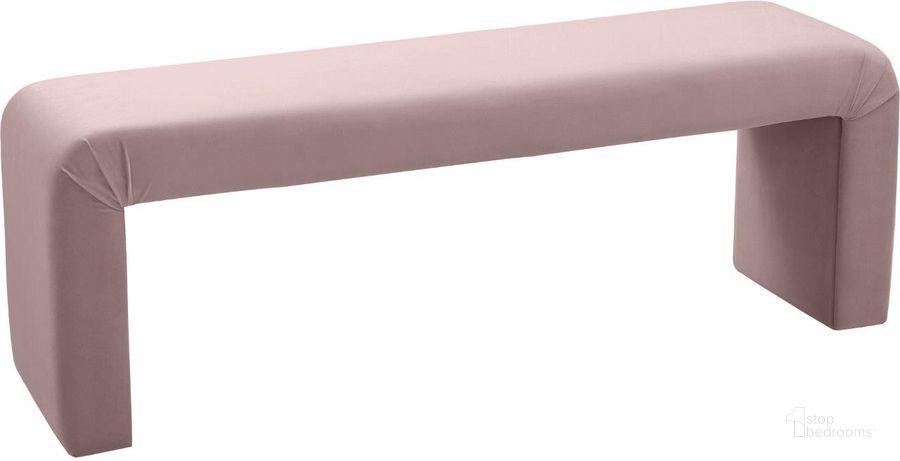 The appearance of Minimalist Pink Velvet Bench designed by Meridian in the modern / contemporary interior design. This pink velvet piece of furniture  was selected by 1StopBedrooms from Minimalist Collection to add a touch of cosiness and style into your home. Sku: 174Pink. Product Type: Bench. Material: Velvet. Image1