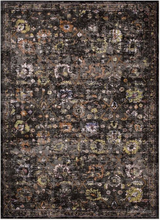 The appearance of Minu Distressed Floral Lattice 5X8 Area Rug In Black designed by Modway in the modern / contemporary interior design. This black piece of furniture  was selected by 1StopBedrooms from Minu Collection to add a touch of cosiness and style into your home. Sku: R-1091A-58. Material: Polypropylene. Product Type: Area Rugs. Image1