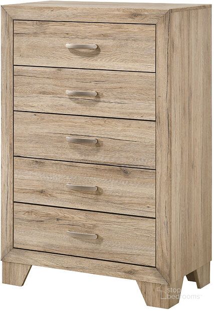 The appearance of Miquell Chest designed by ACME in the transitional interior design. This rustic piece of furniture  was selected by 1StopBedrooms from Miquell Collection to add a touch of cosiness and style into your home. Sku: 28046. Material: Wood. Product Type: Chest. Image1