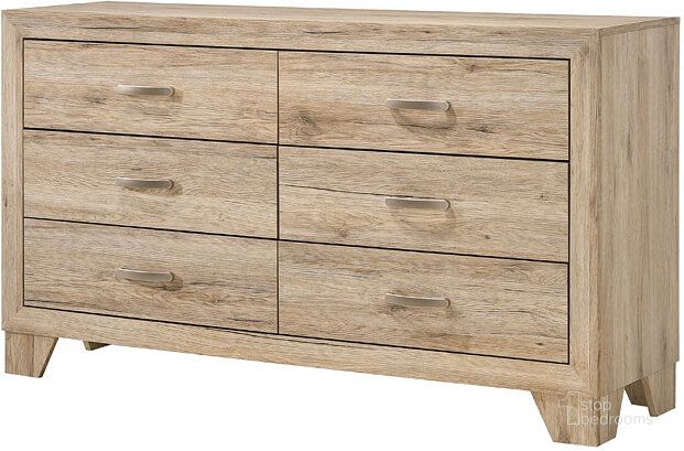 The appearance of Miquell Dresser designed by ACME in the transitional interior design. This rustic piece of furniture  was selected by 1StopBedrooms from Miquell Collection to add a touch of cosiness and style into your home. Sku: 28045. Material: Wood. Product Type: Dresser. Image1